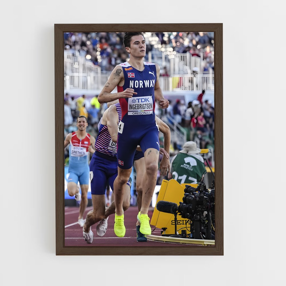 ap-jakob ingebrigtsen-2 cadre Bois foncé