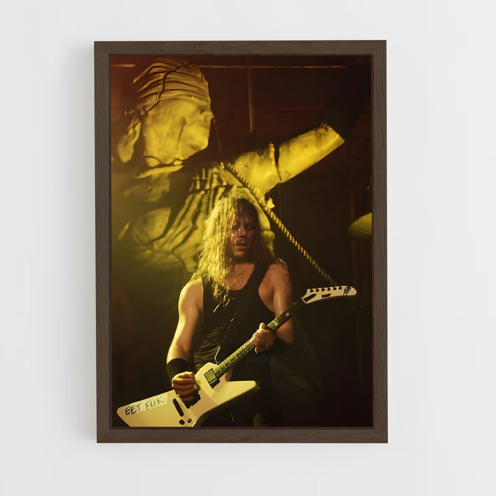 ap-james hetfield-4 cadre Bois foncé