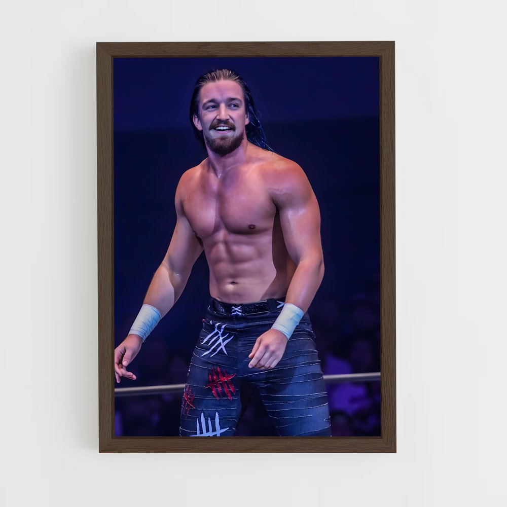 ap-jay white-10 cadre Bois foncé