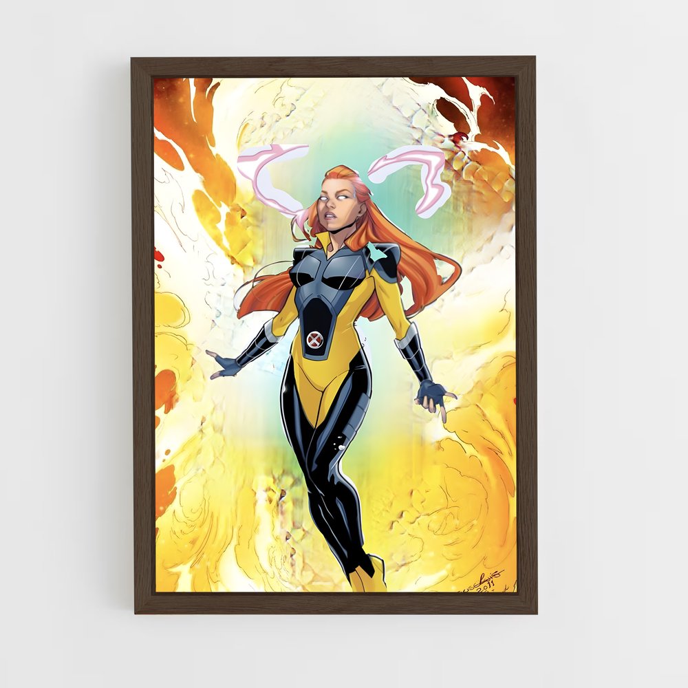ap-jean grey-2 cadre Bois foncé
