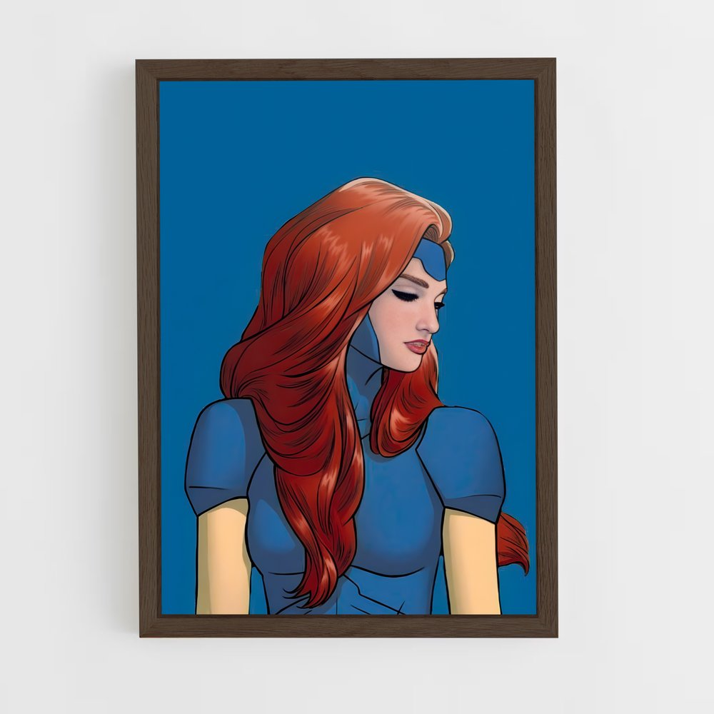 ap-jean grey-5 cadre Bois foncé