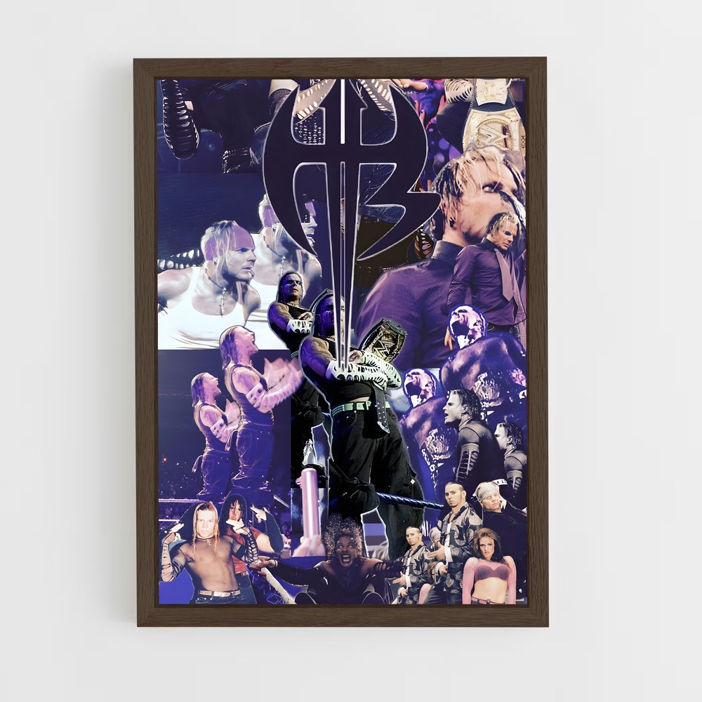 ap-jeff hardy-2 cadre Bois foncé