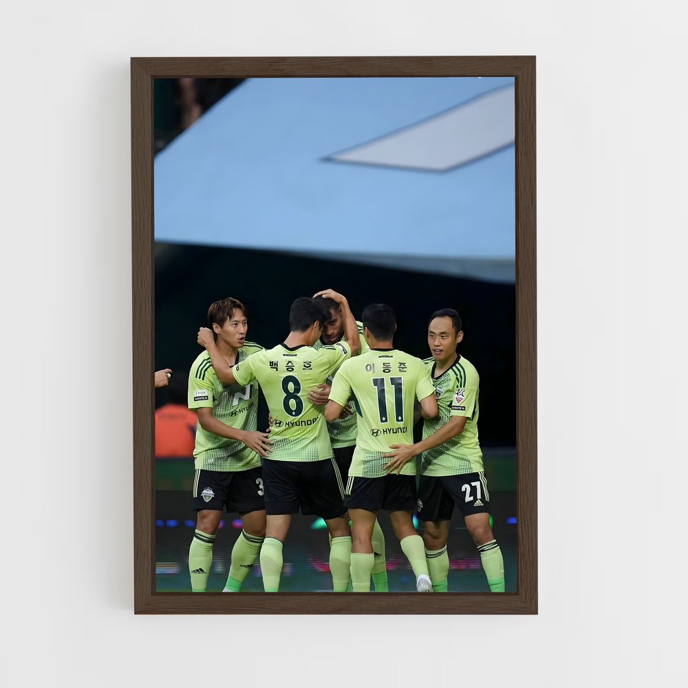 ap-jeonbuk hyundai motors-4 cadre Bois foncé