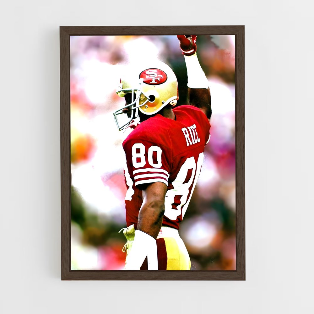 ap-jerry rice-7 cadre Bois foncé