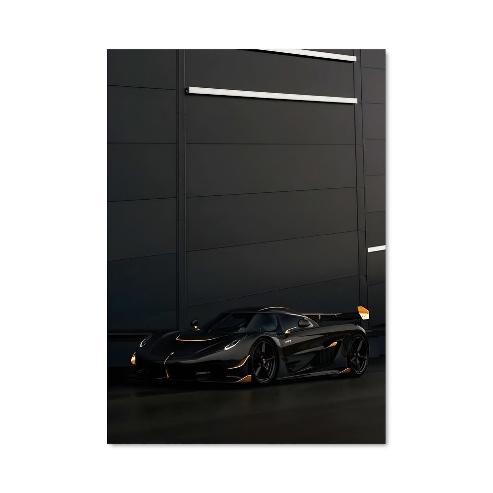 Poster Jesko Noir et Or