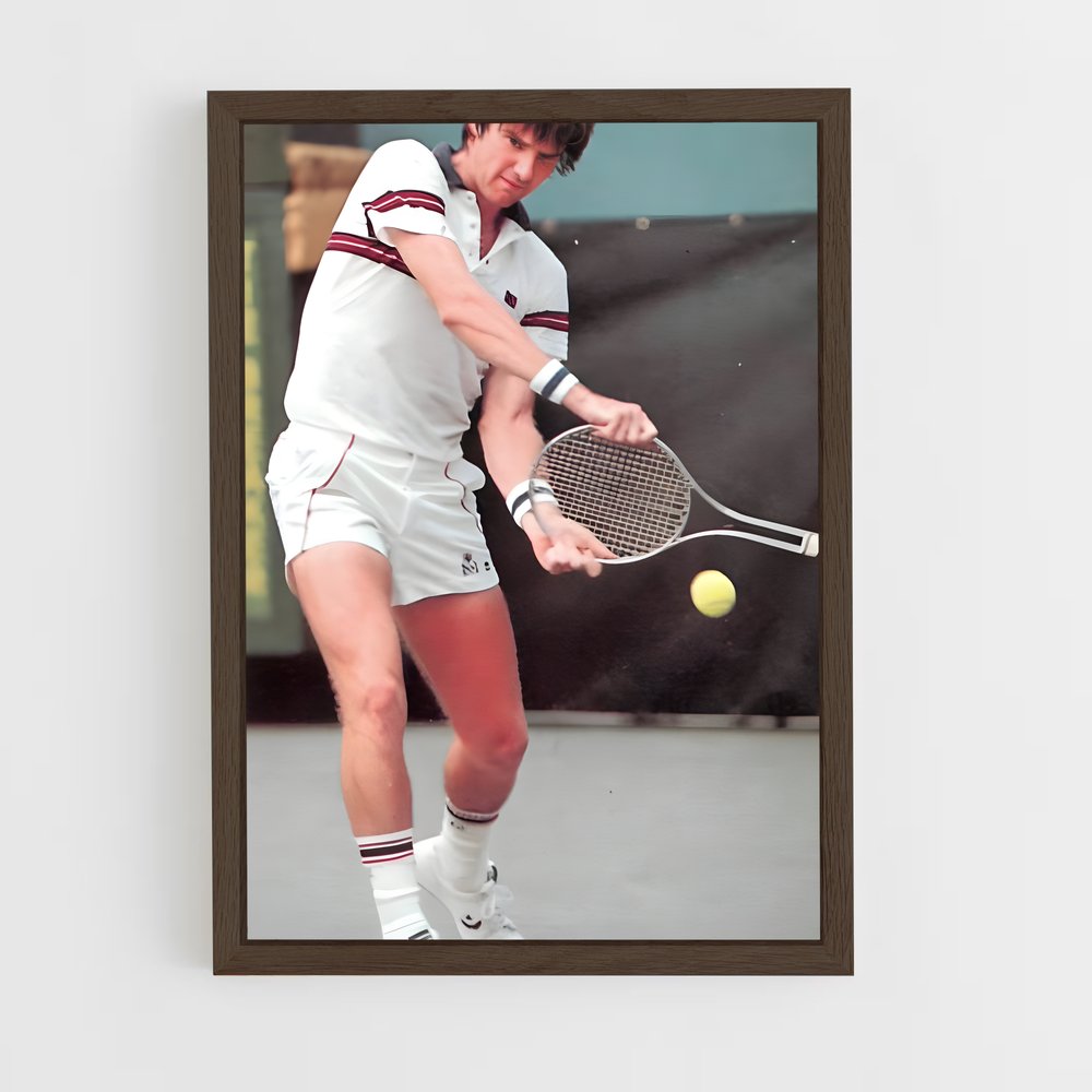 ap-jimmy connors-5 cadre Bois foncé