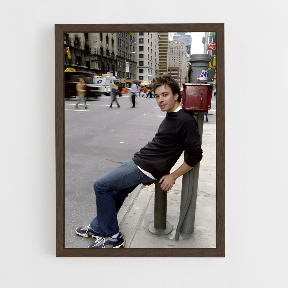 ap-jimmy fallon-1 cadre Bois foncé