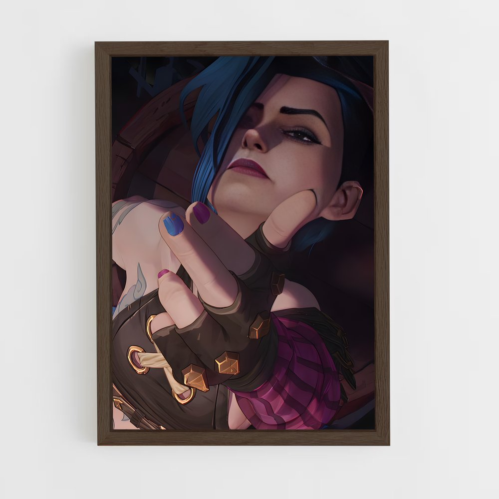 ap-jinx lol-6 cadre Bois foncé