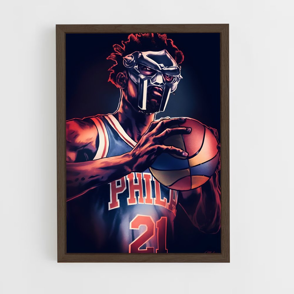 ap-joel embiid-4 cadre Bois foncé