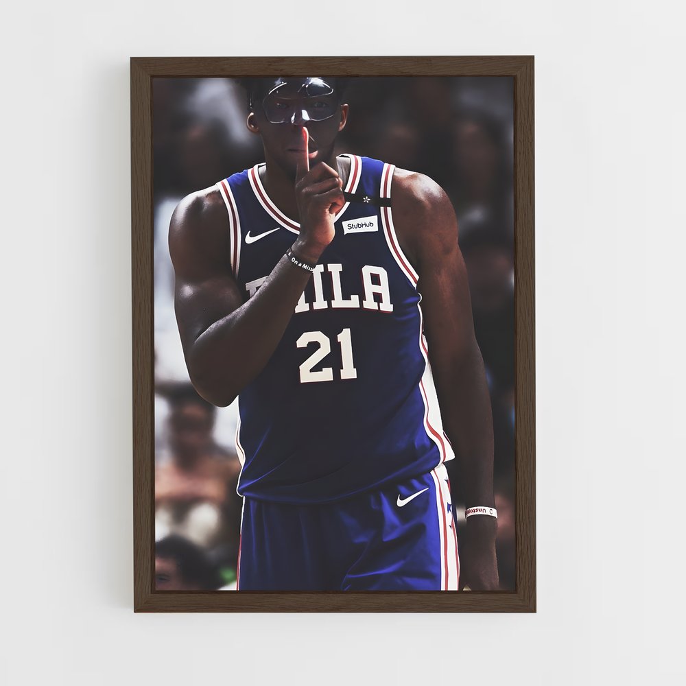 ap-joel embiid-5 cadre Bois foncé