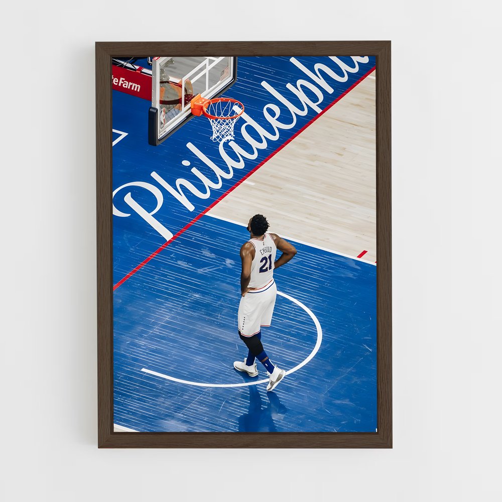 ap-joel embiid-7 cadre Bois foncé