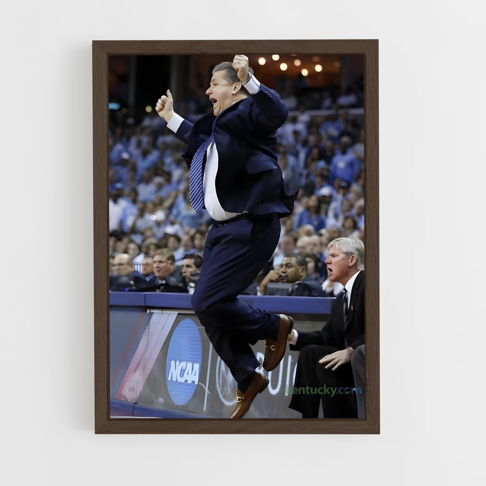 ap-john calipari-1 cadre Bois foncé