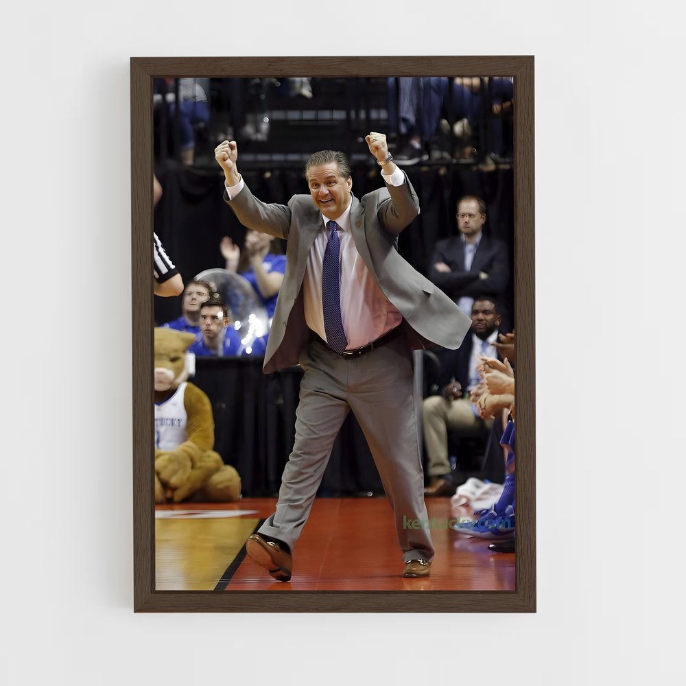 ap-john calipari-3 cadre Bois foncé
