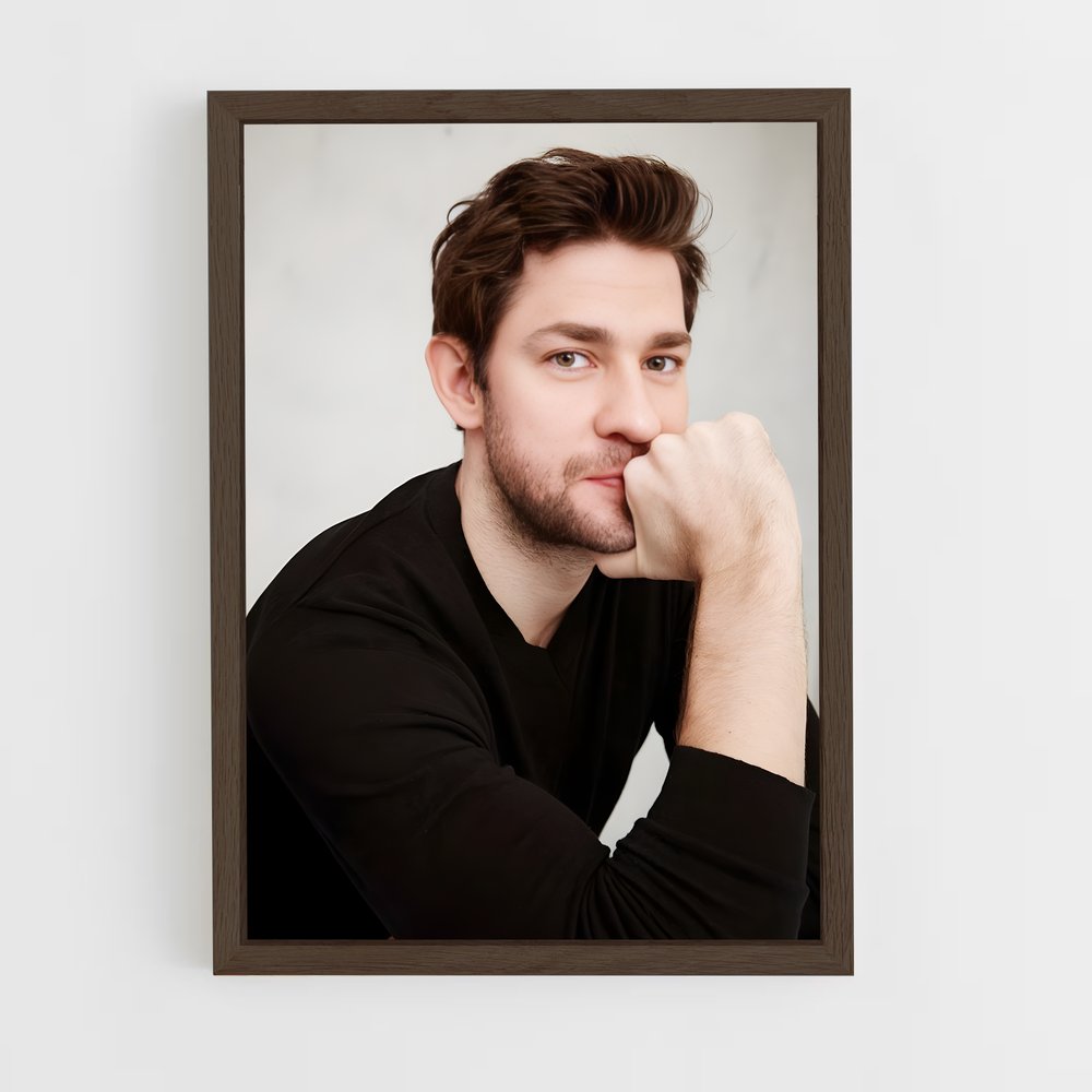 ap-john krasinski-2 cadre Bois foncé