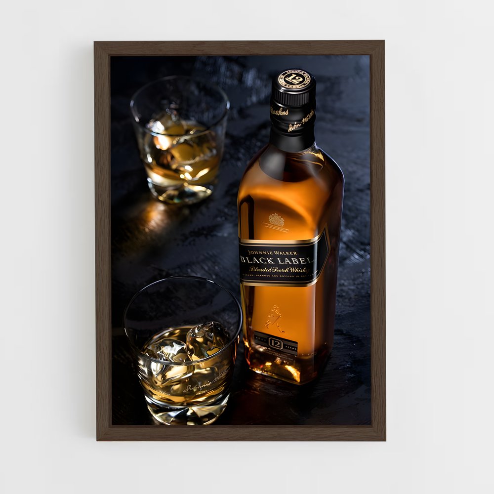 ap-johnnie walker-2 cadre Bois foncé