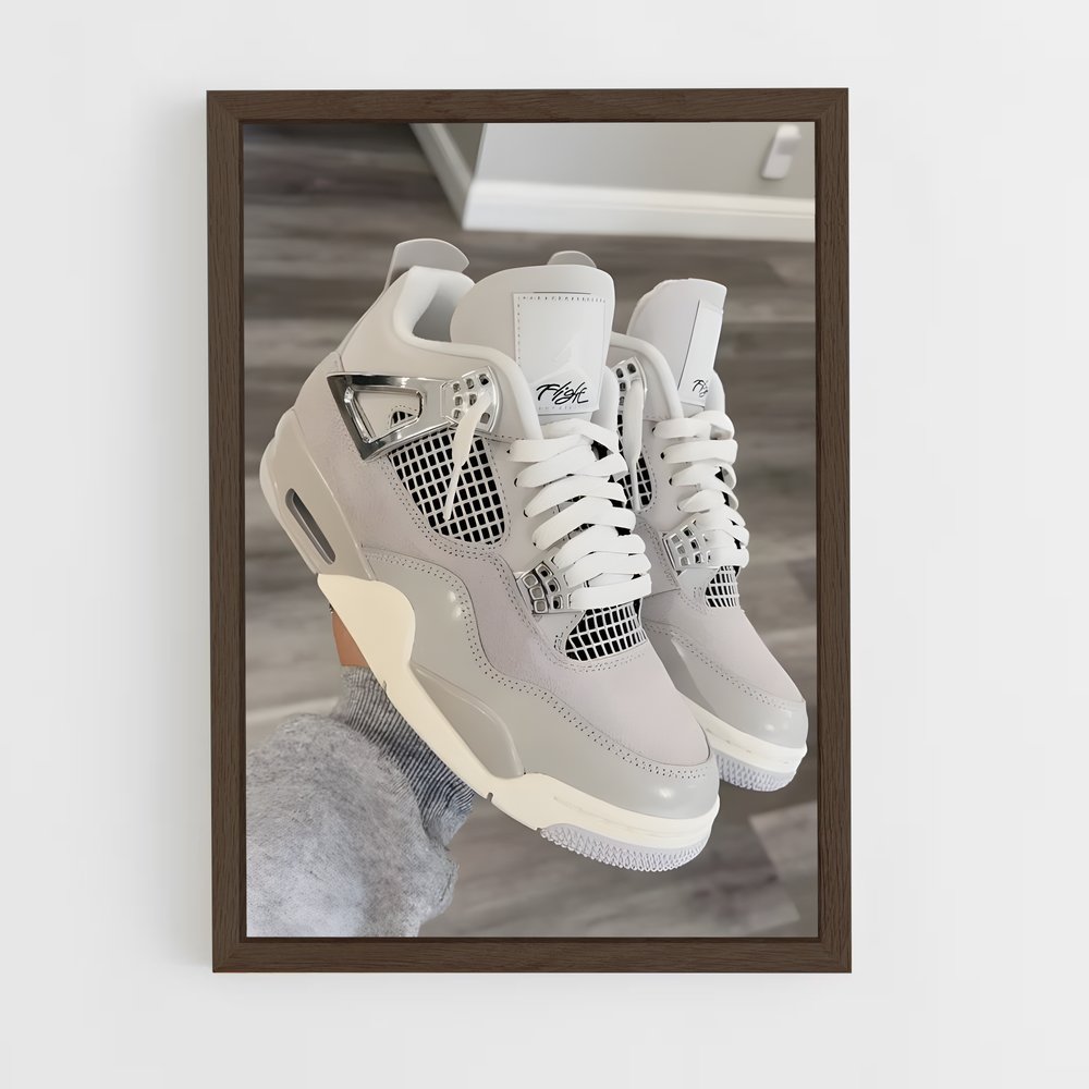 ap-jordan brand-4 cadre Bois foncé