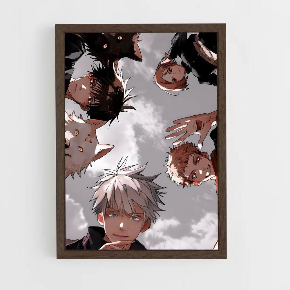 ap-jujutsu kaisen-12 cadre Bois foncé