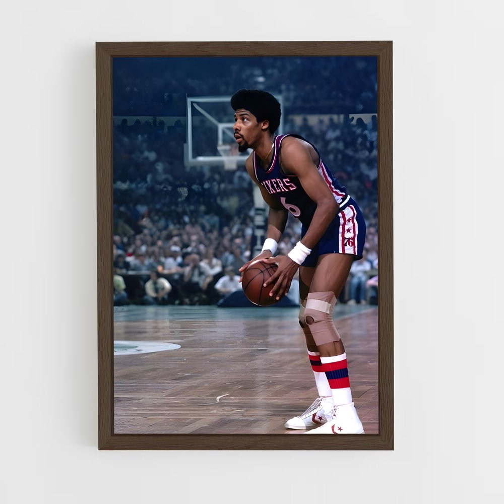 ap-julius erving-1 cadre Bois foncé