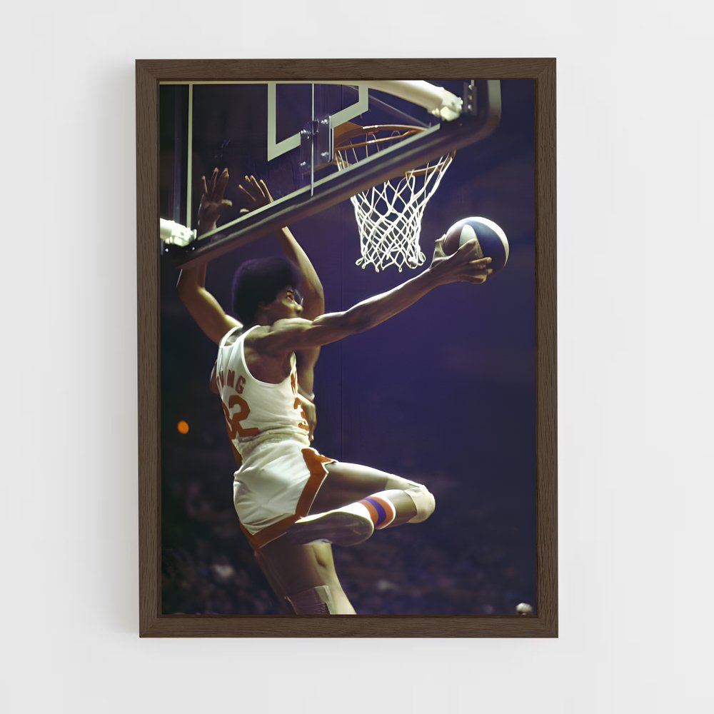 ap-julius erving-10 cadre Bois foncé