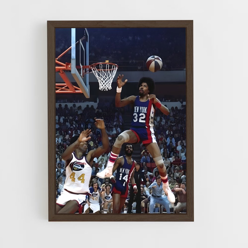ap-julius erving-12 cadre Bois foncé