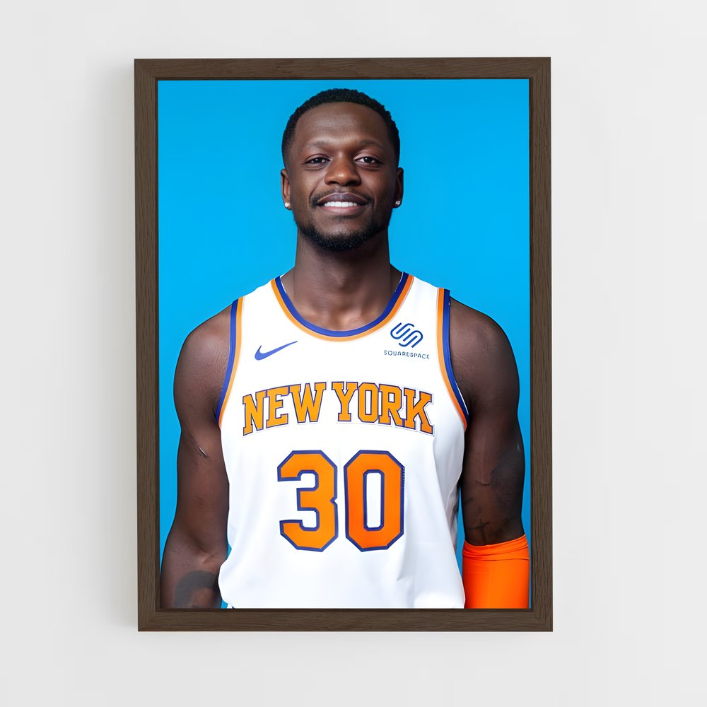 ap-julius randle-8 cadre Bois foncé