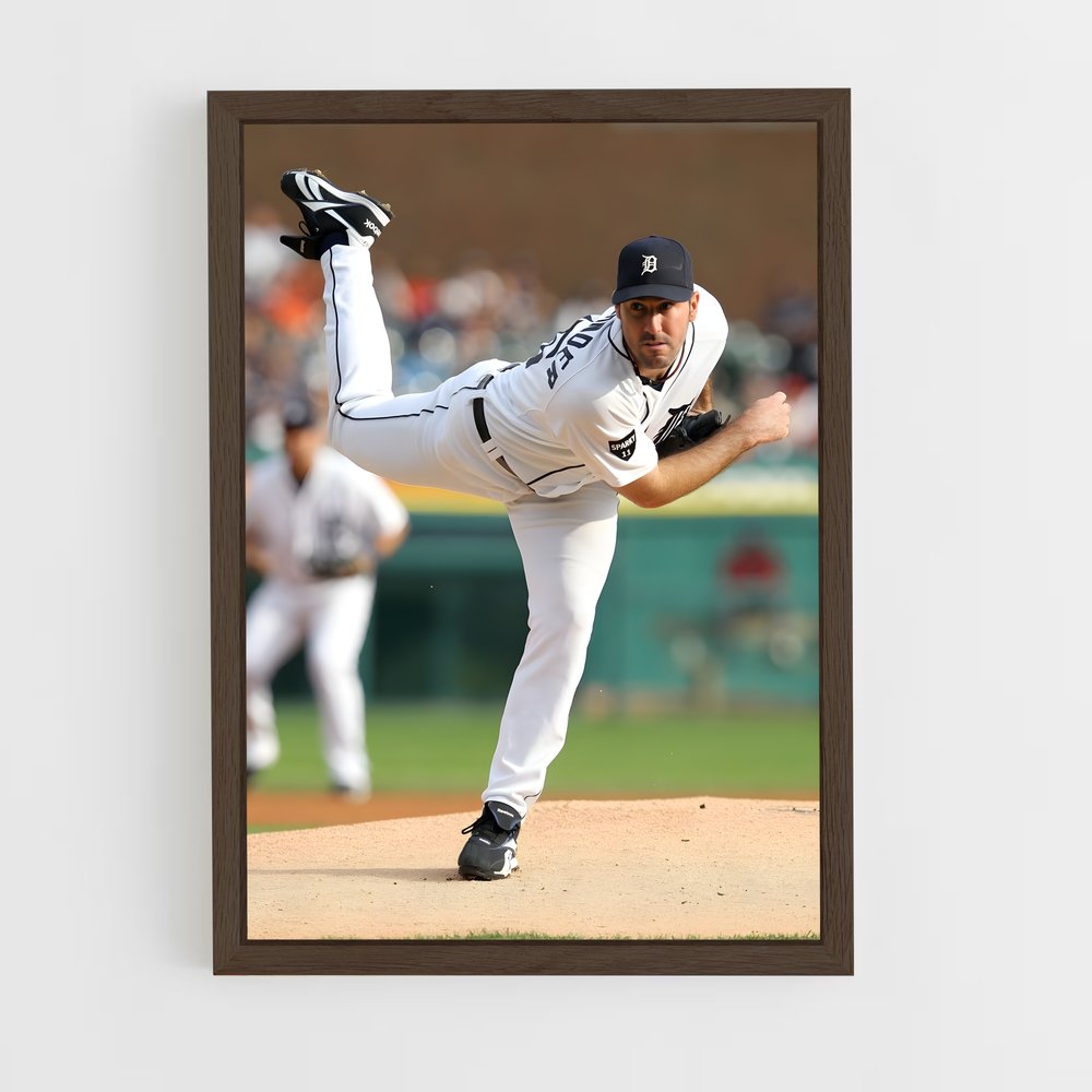 ap-justin verlander-2 cadre Bois foncé