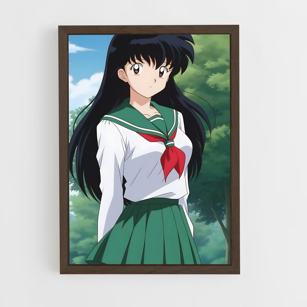 ap-kagome higurashi-2 cadre Bois foncé
