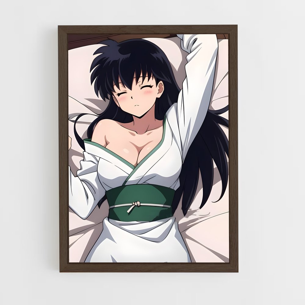 ap-kagome higurashi-6 cadre Bois foncé