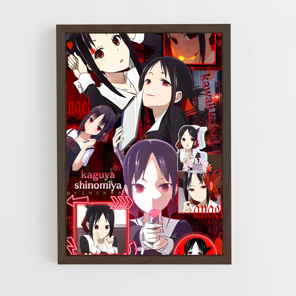 ap-kaguya sama-1 cadre Bois foncé