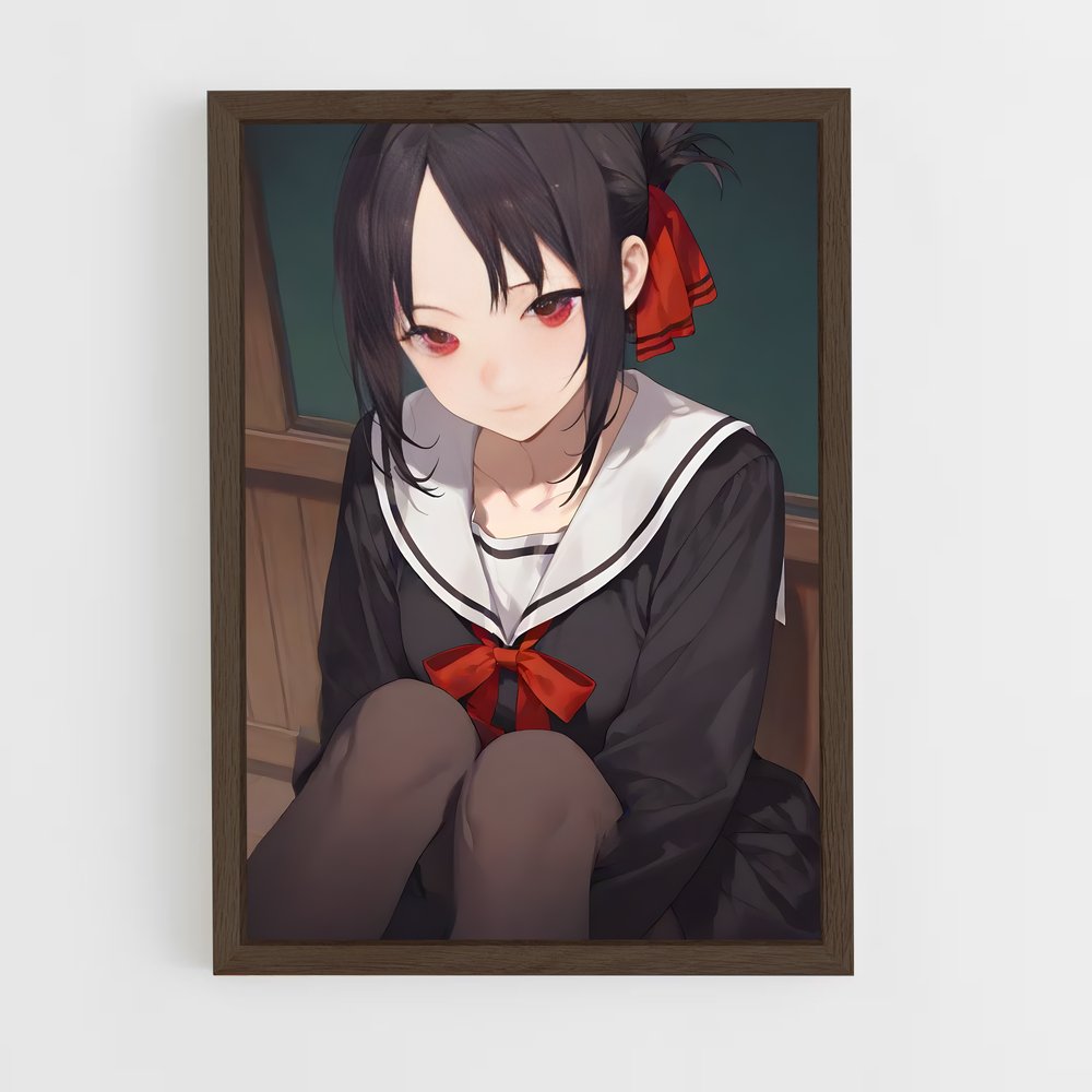 ap-kaguya shinomiya-5 cadre Bois foncé