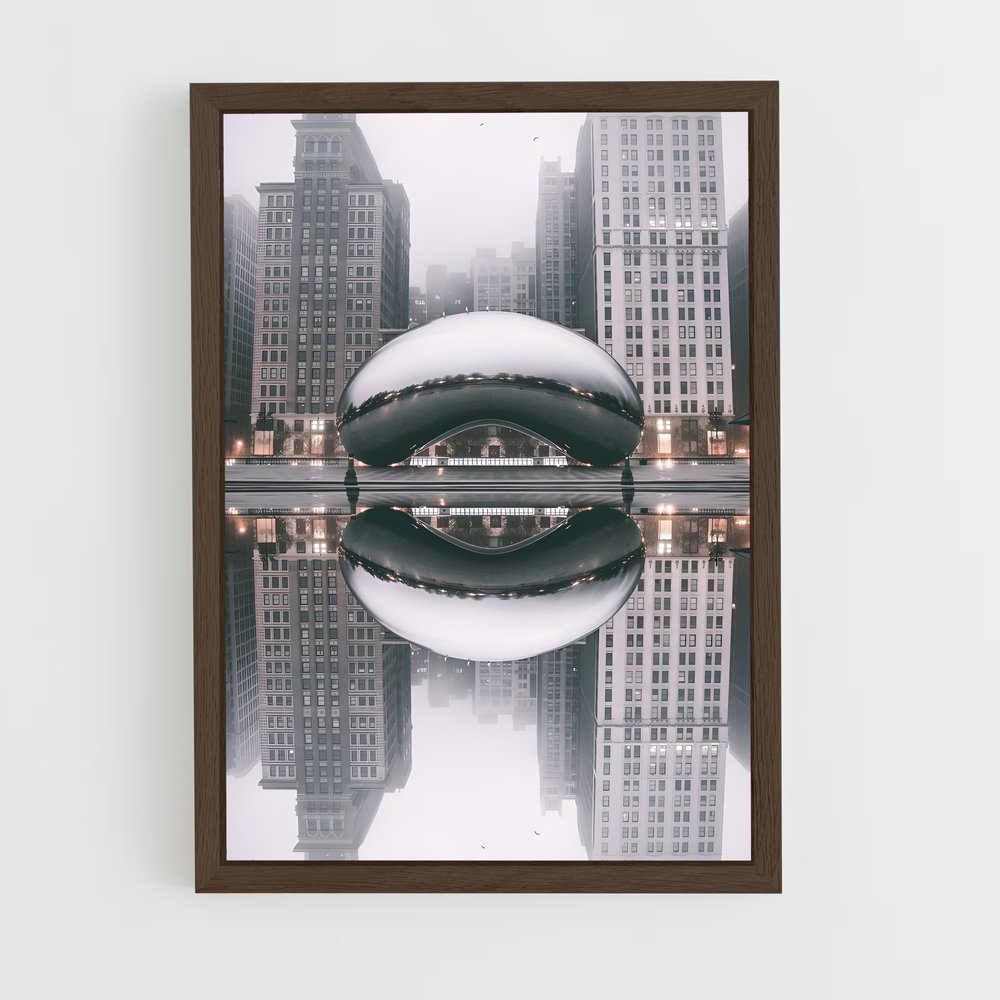 ap-kapoor cloud gate-1 cadre Bois foncé