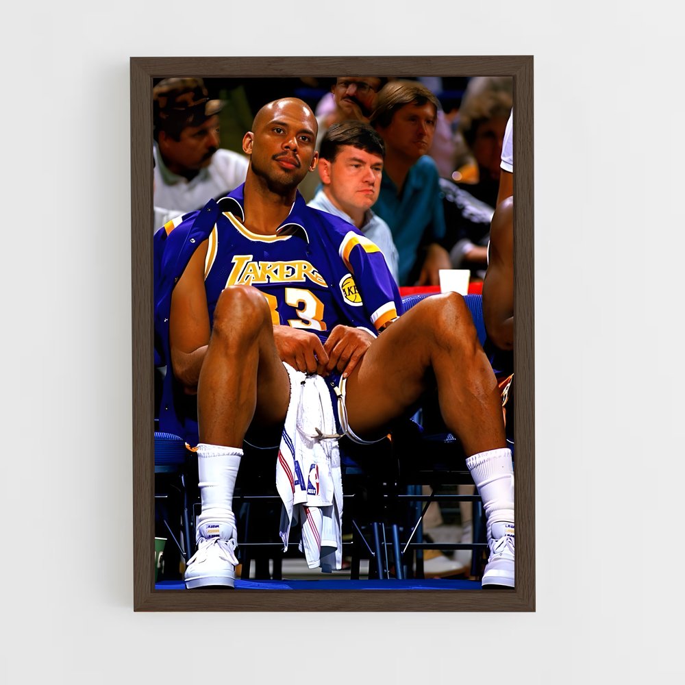 ap-kareem abdul-jabbar-7 cadre Bois foncé