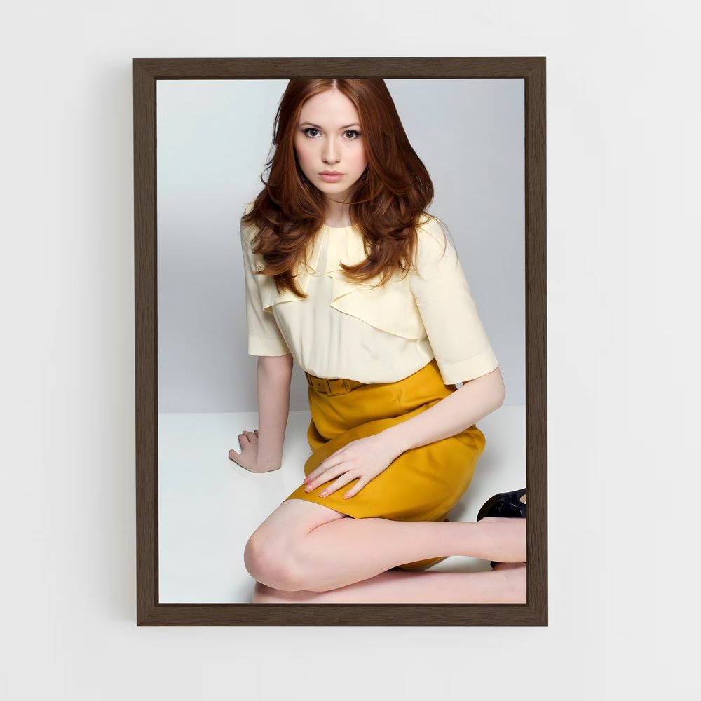ap-karen gillan-2 cadre Bois foncé