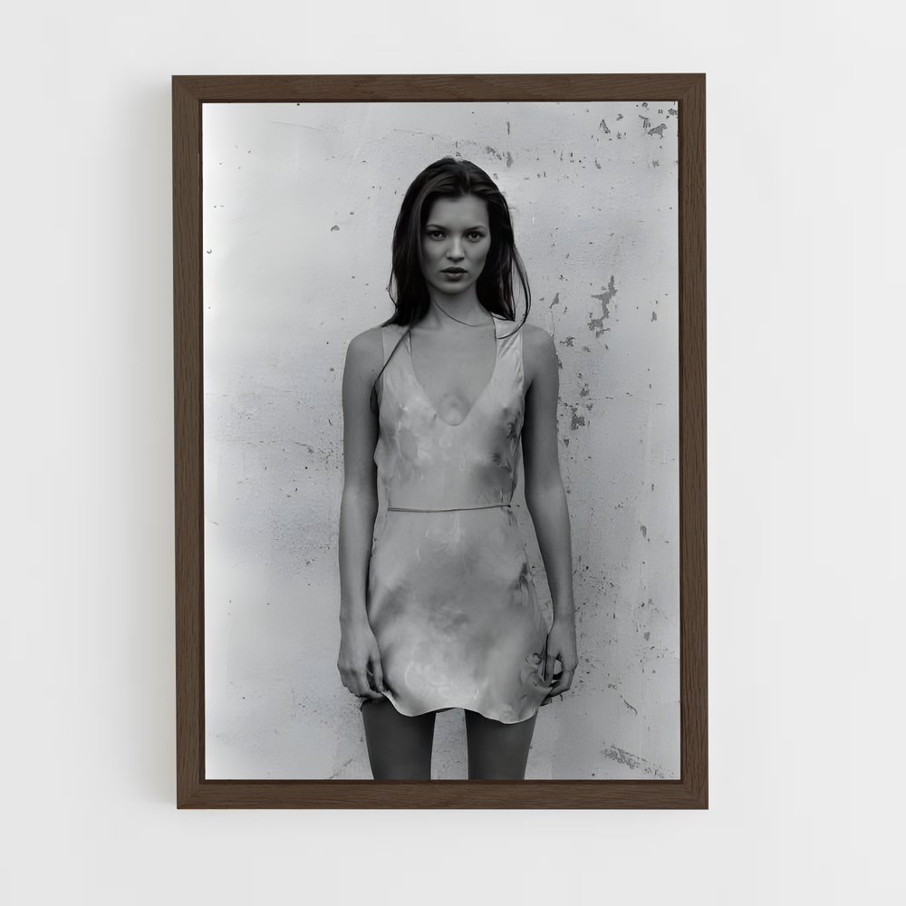ap-kate moss-4 cadre Bois foncé