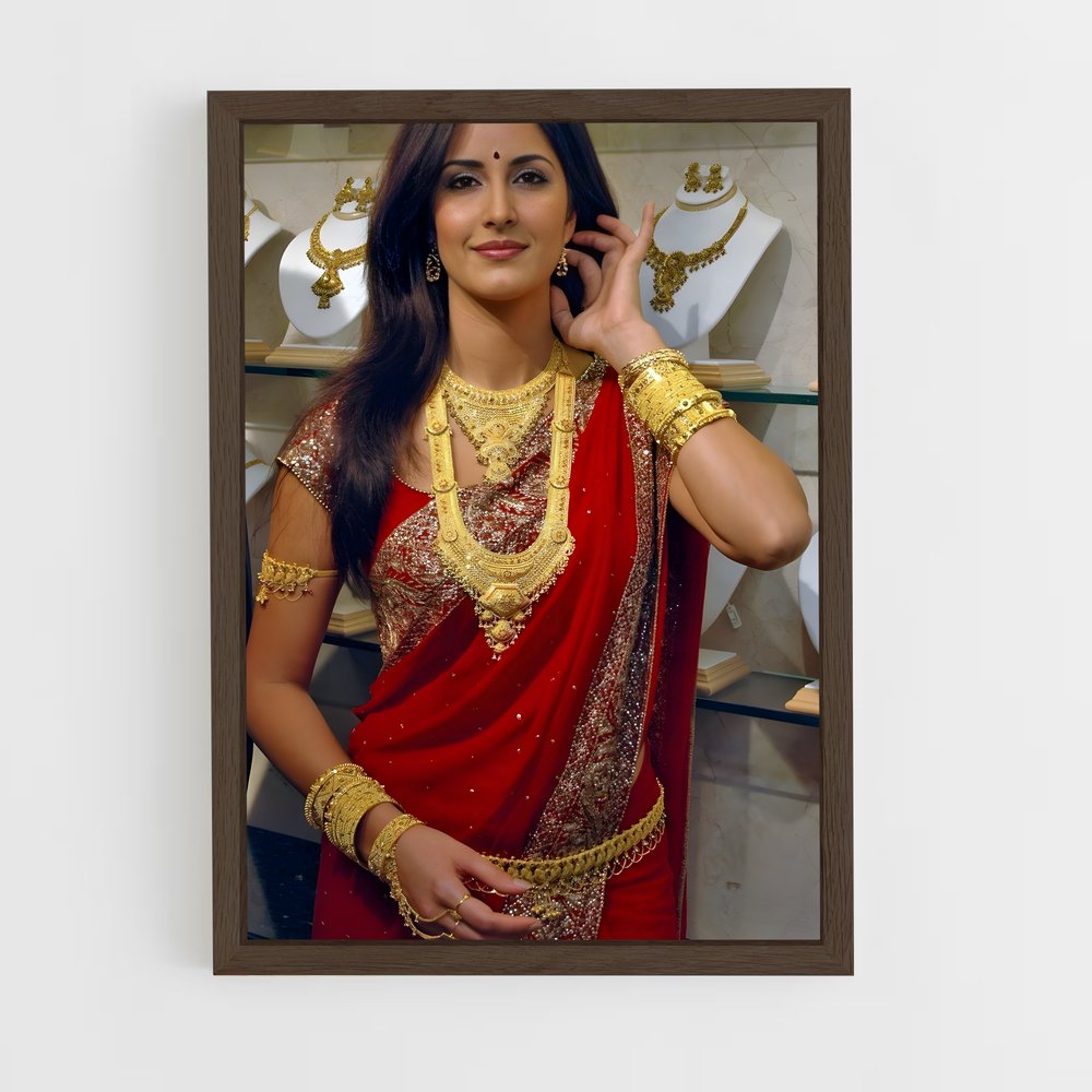ap-katrina kaif-6 cadre Bois foncé