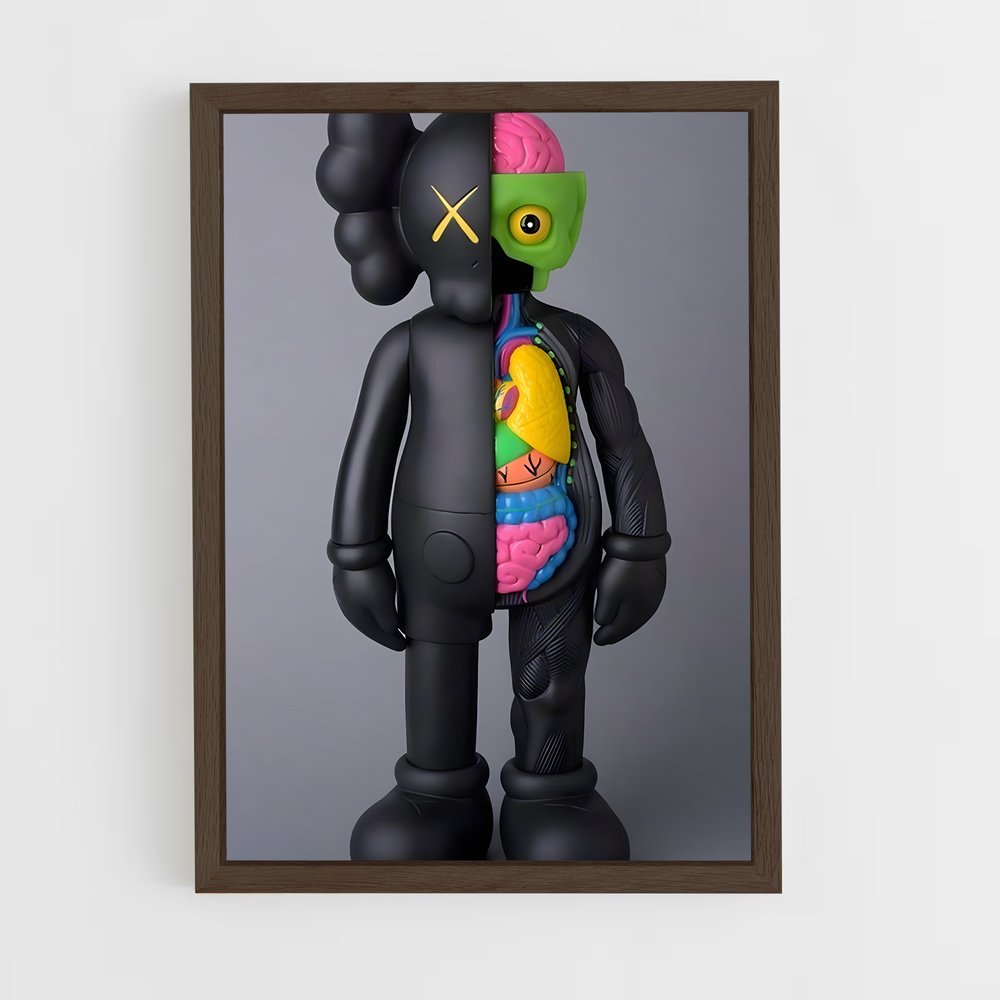 ap-kaws-15 cadre Bois foncé