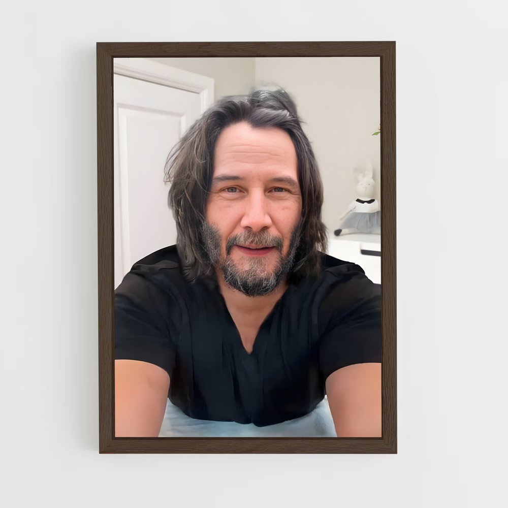 ap-keanu reeves-3 cadre Bois foncé