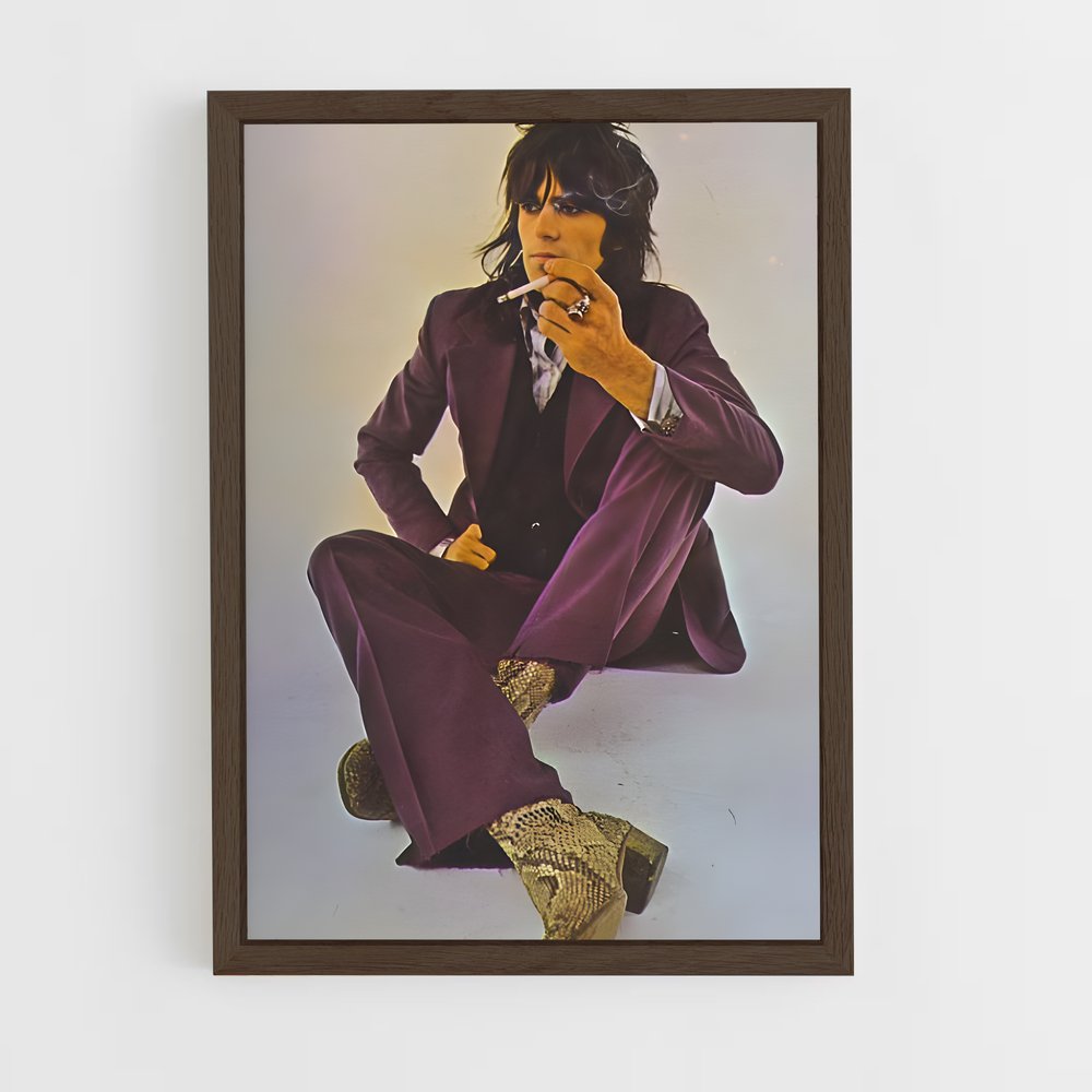 ap-keith richards-1 cadre Bois foncé