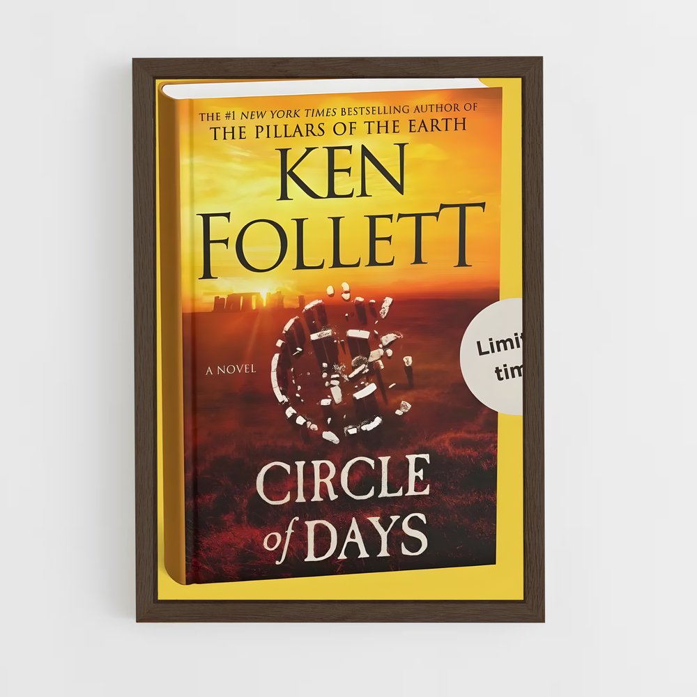 ap-ken follett-2 cadre Bois foncé