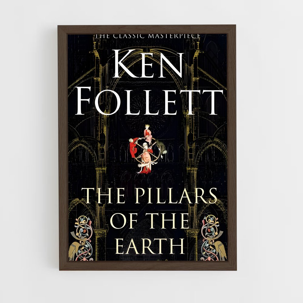 ap-ken follett-3 cadre Bois foncé