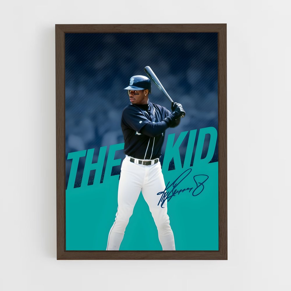 ap-ken griffey jr-2 cadre Bois foncé