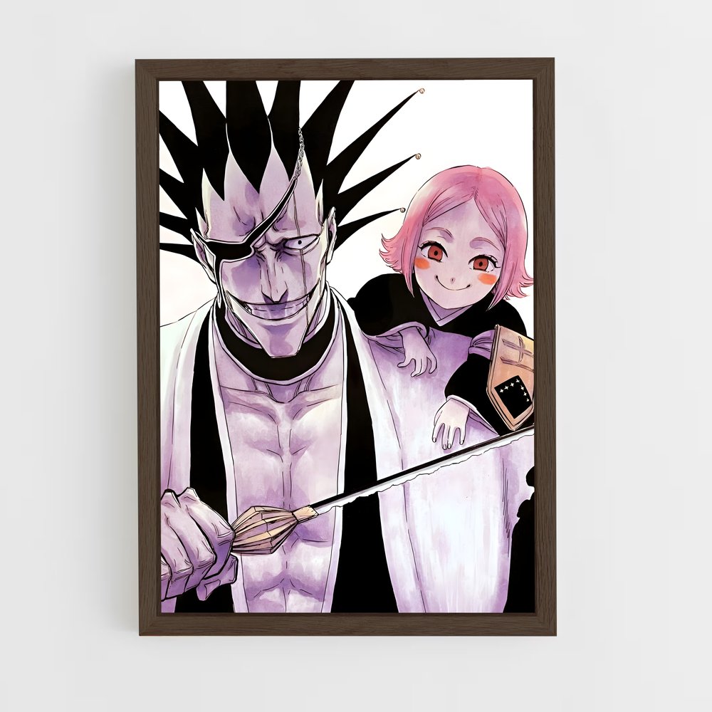 ap-kenpachi zaraki-8 cadre Bois foncé