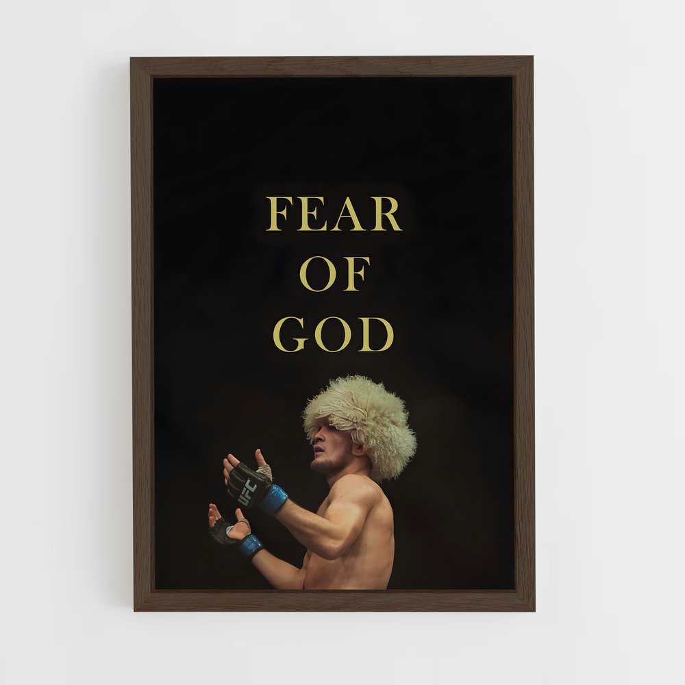ap-khabib nurmagomedov-5 cadre Bois foncé