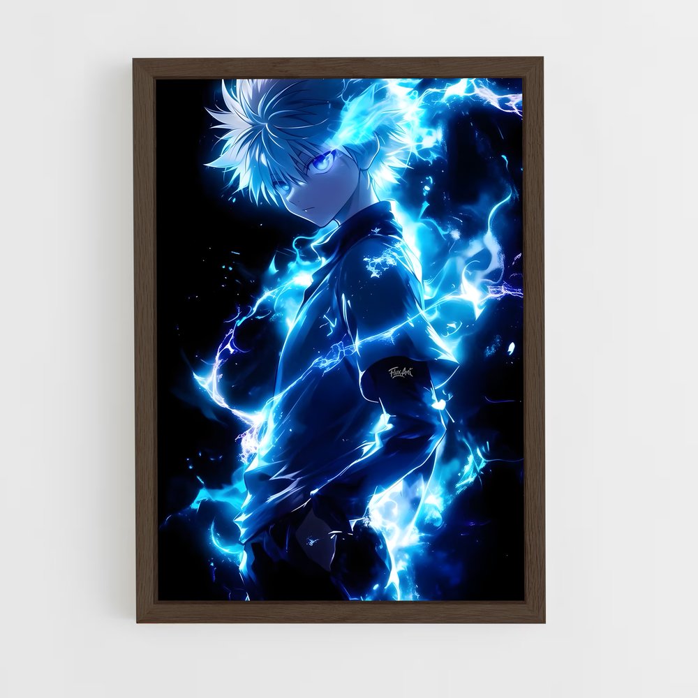 ap-killua zoldyck-2 cadre Bois foncé