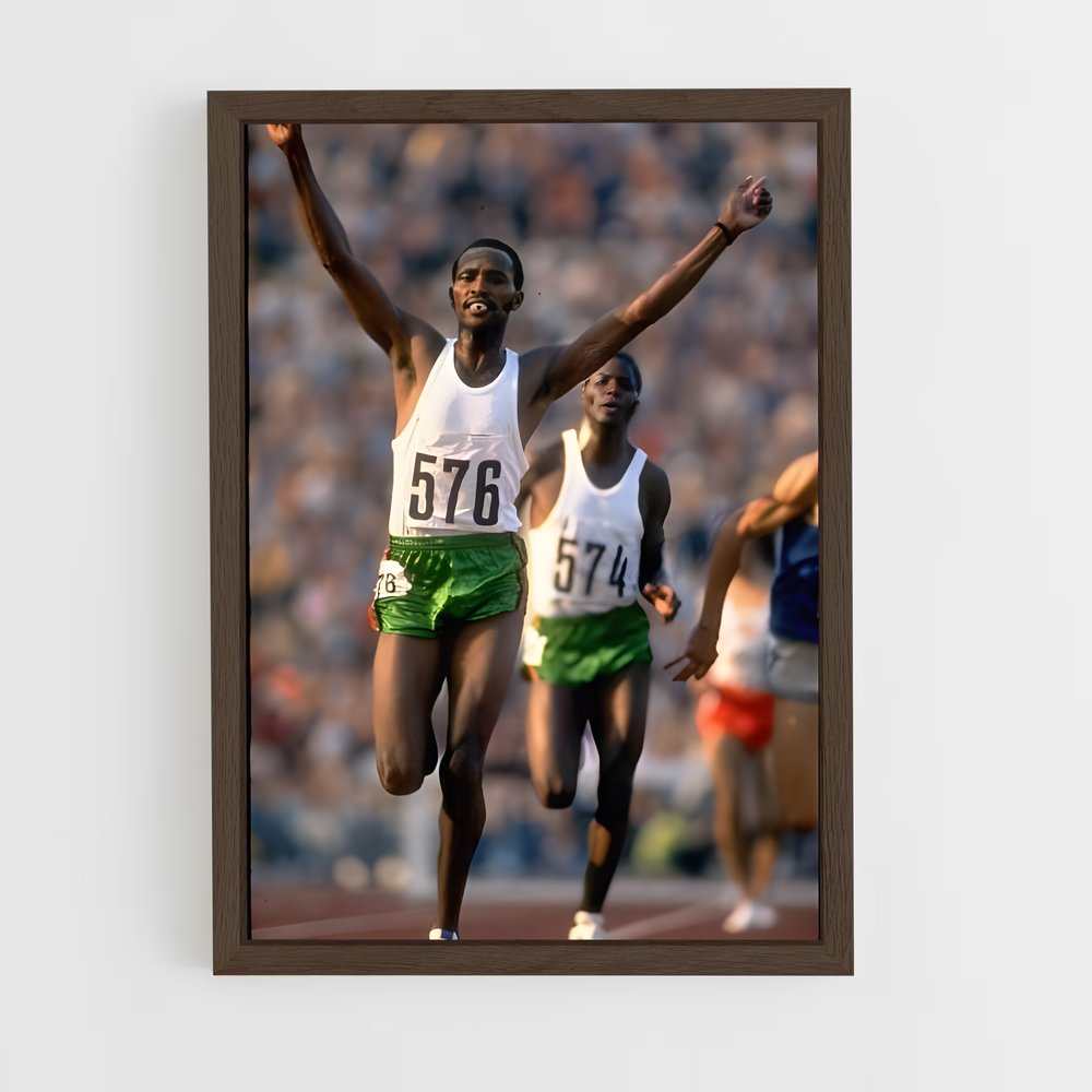 ap-kipchoge keino-1 cadre Bois foncé