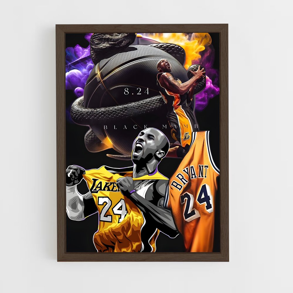 ap-kobe bryant-6 cadre Bois foncé