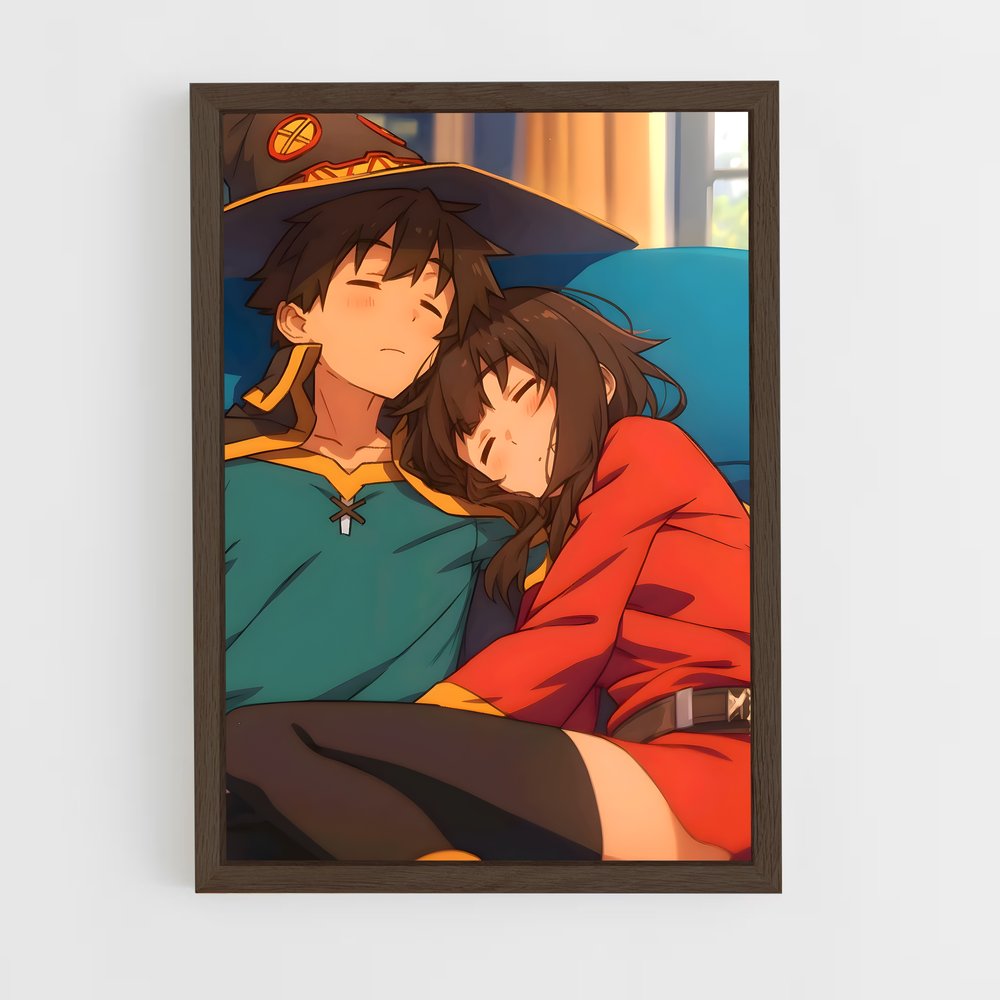 ap-konosuba-2 cadre Bois foncé