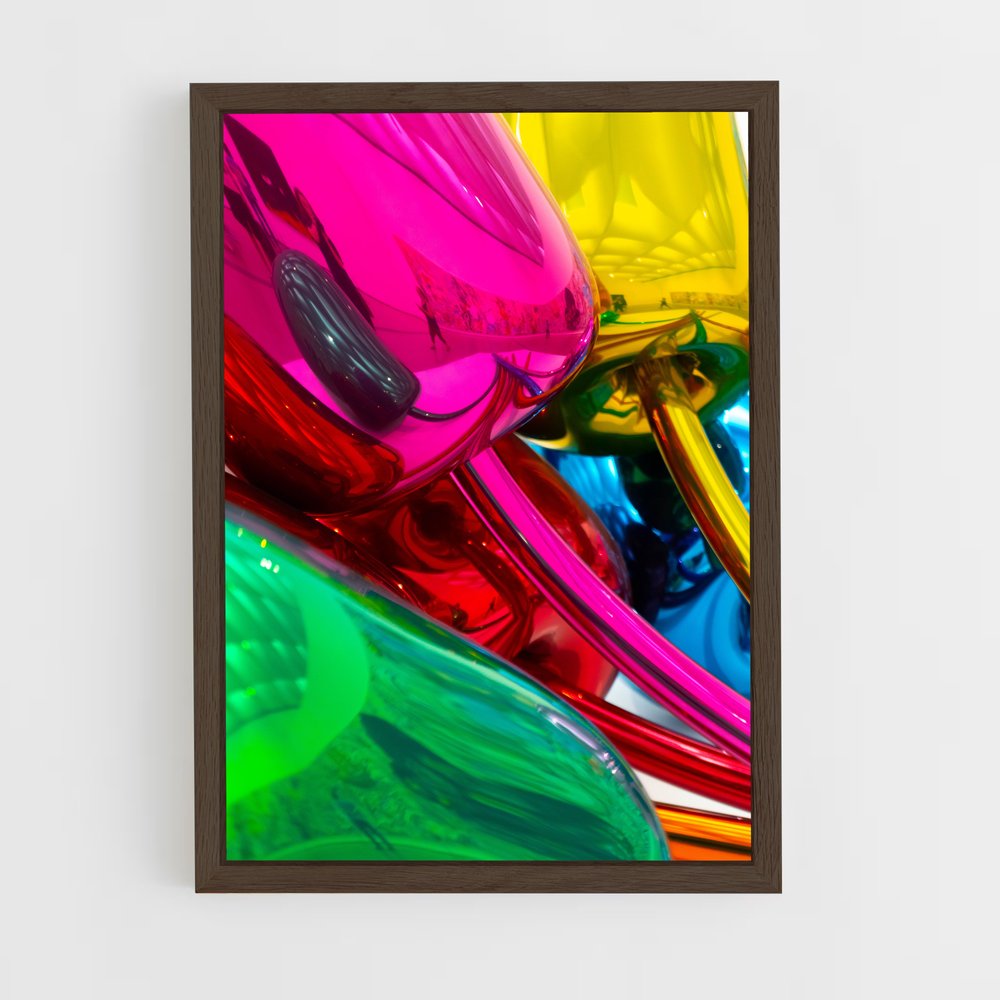 ap-koons tulips-2 cadre Bois foncé