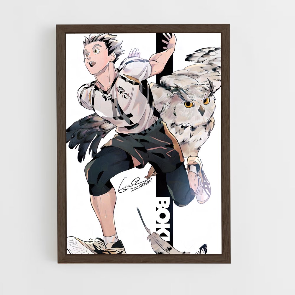 ap-kotaro bokuto-3 cadre Bois foncé