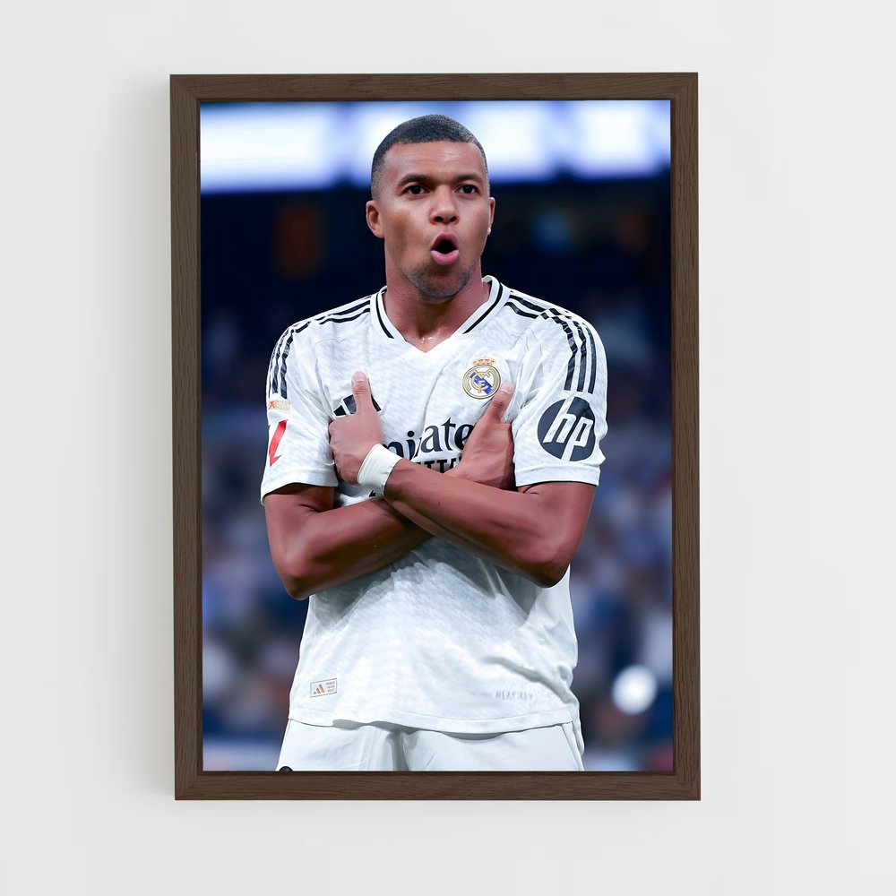 ap-kylian mbappe-1 cadre Bois foncé